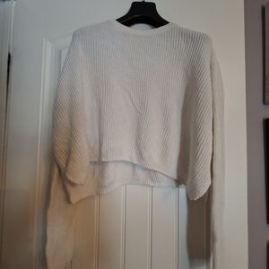 Tristan Women's Off-White Crew Neck Sweater